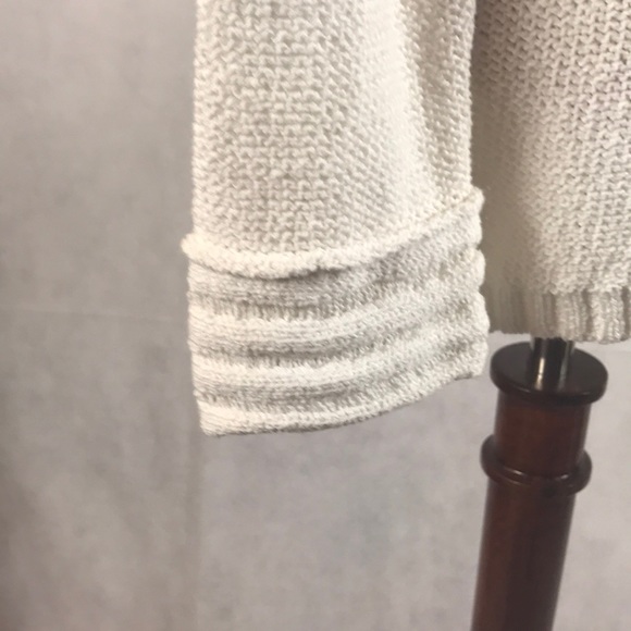NWOT White + Warren Open Front Cardigan with Long Sleeves and Removable Tie Belt - Picture 8 of 10